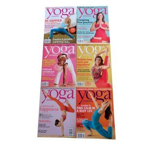 Set of 6 Yoga Journal Magazines Past Issues 2012 June Aug Sept Oct Nov Dec